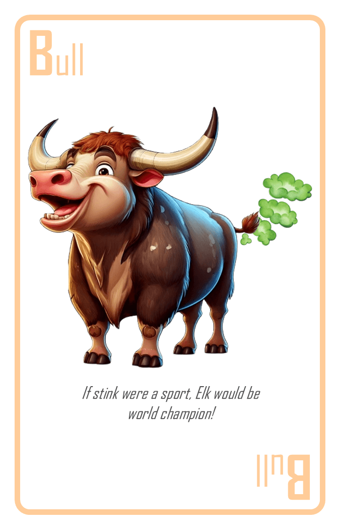 Bull card — strong and stinky