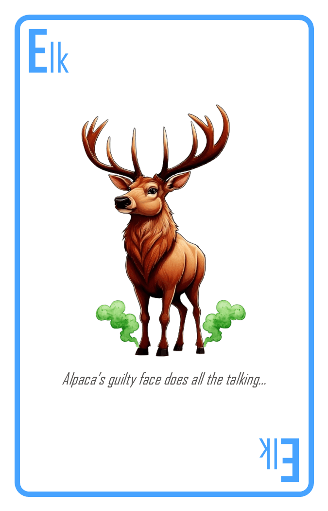 Elk card — big rack, bigger bluffs