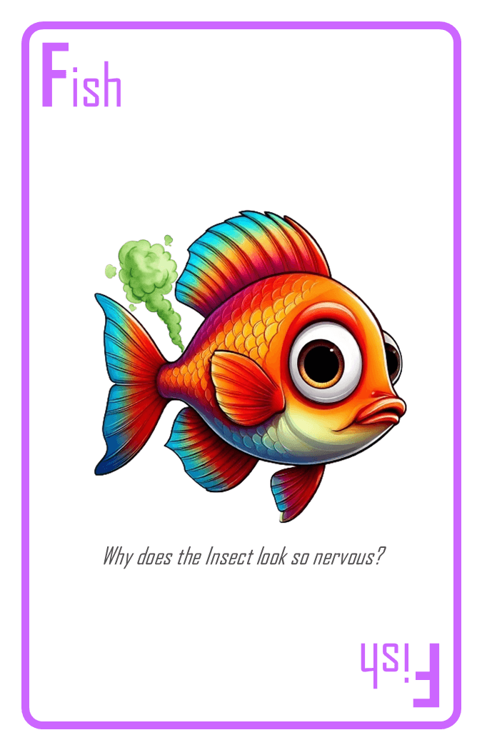 Fish card — smells like a bluff
