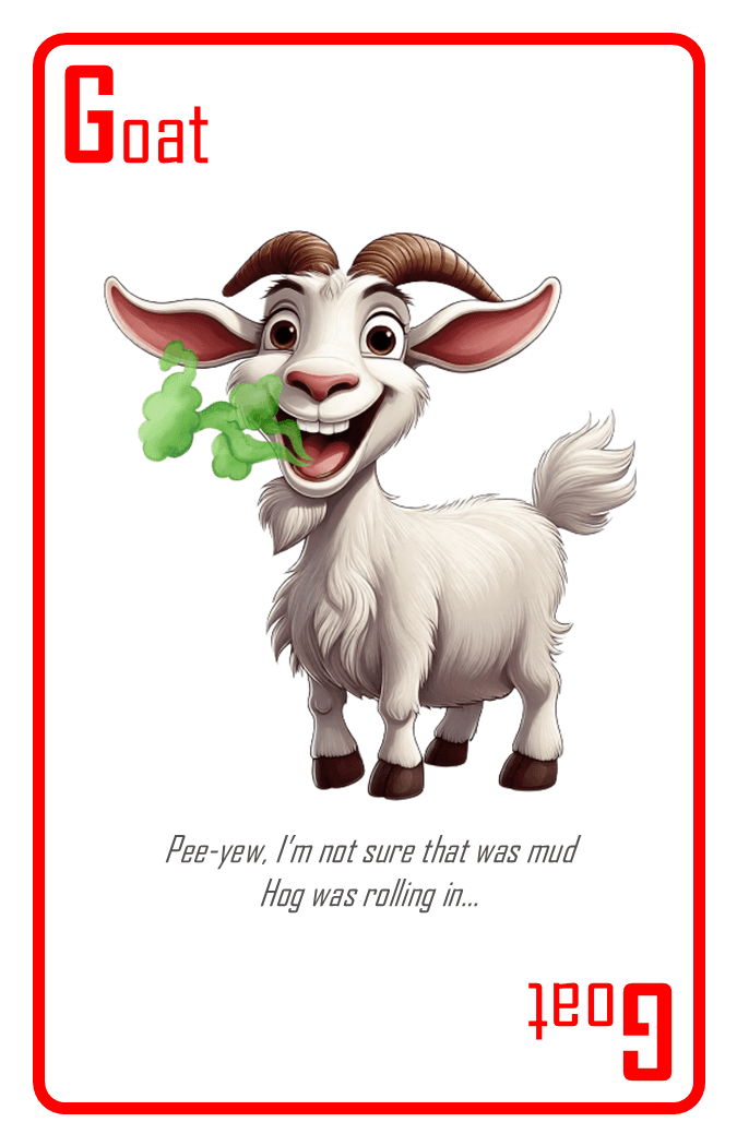 Goat card — chewing through your bluffs