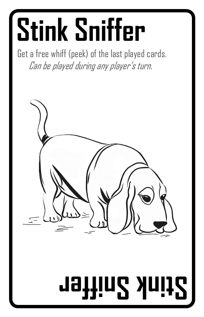 Stink Sniffer action card — sniff out the bluffer